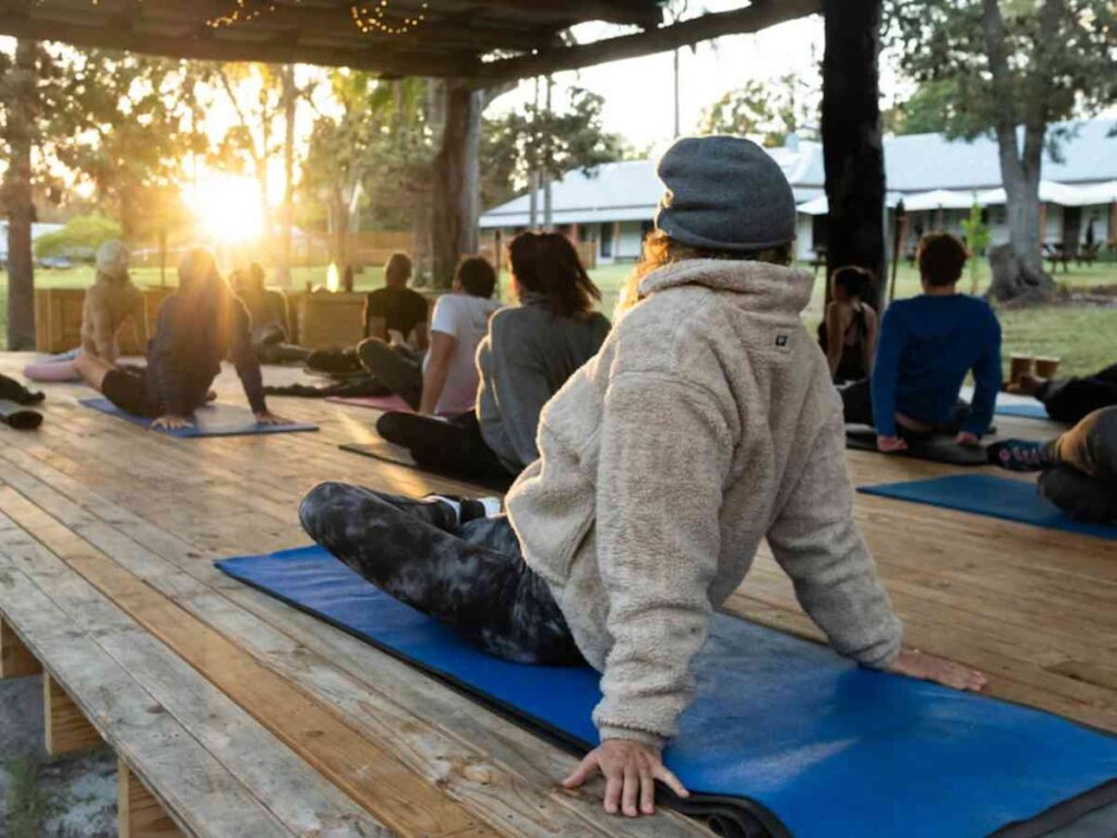 Start A wellness retreat center that offers yoga and meditation classes
