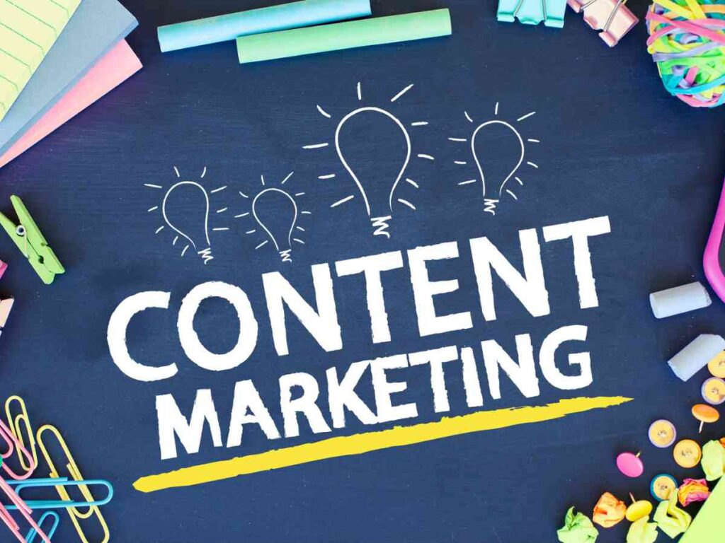Start Content marketing for products and services